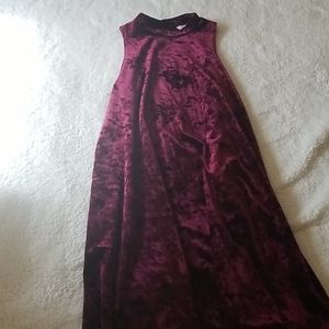 Velvet tunic dress